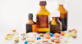image of prescription bottles and pills