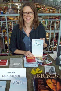 Laurie D. Graham’s Rove (Hagios Press) was a 2014 Finalist, Gerald Lampert Memorial Award, for best first book of poetry published by a Canadian in the preceding year. Her poem suite “Settler Education” was shortlisted for the 2014 CBC Poetry Prize. If you missed Laurie at the Book Fair, see her at tonight’s Poetry Lab event.