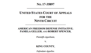 AFDI lawsuit: “Speech may not be banned on the ground that it expresses ideas that offend”