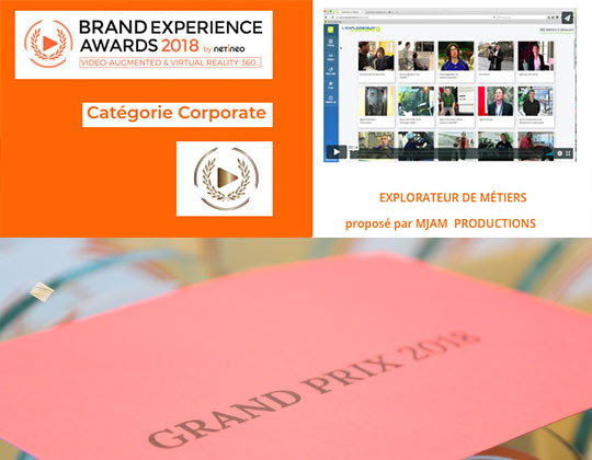 Explorateur de Métiers - Lauréat Brand Experience Award 2018