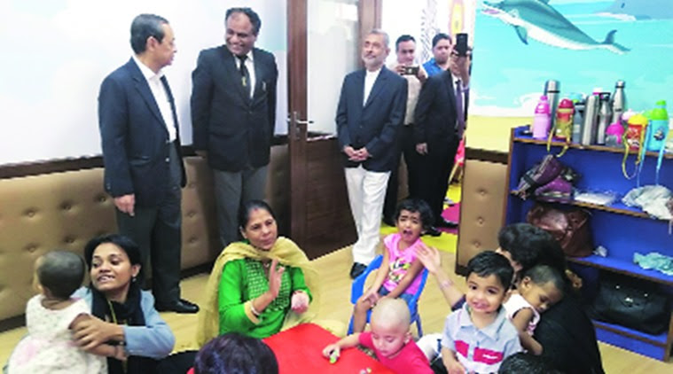 2,000 sq ft creche with space for 30 children: SC makes space for children, mental space for lawyer or staff-parents