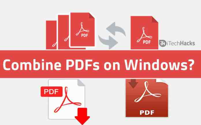 How to Combine PDFs on Windows?