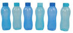  Tupperware Blue Round Bottle 6 Pcs Set - 1L