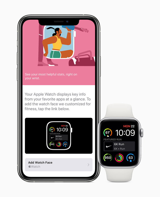iPhone 11 Pro 與 Apple Watch Series 5 螢幕中顯⽰的 App Store。