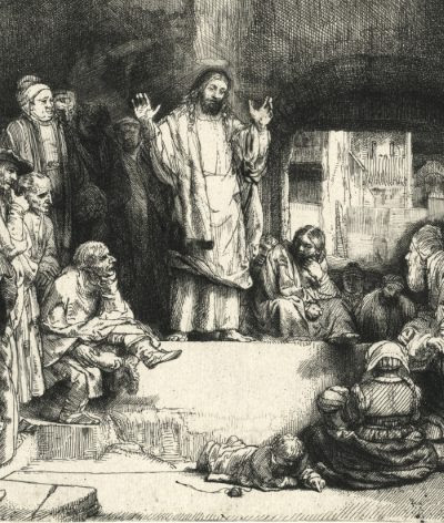 Christ Preaching (La Petite Tombe), Rembrandt, c. 1652