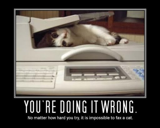 Cant fax a cat