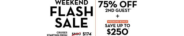 Celebrity cruise Weekend Flash Sale