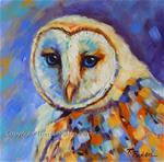 Barn Owl Painting by Theresa Paden - Posted on Monday, February 9, 2015 by Theresa Paden