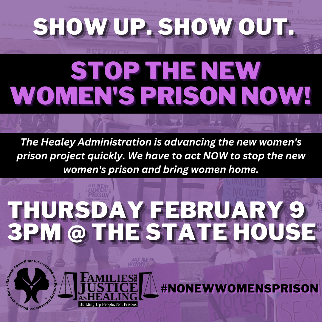 Prison Moratorium Rally on 2/9 at the State House