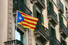 Senyera Estelada (Brian Aslak) Tags: europe flag catalonia bandera catalunya independence catalua catalan drapeau senyera estelada separatist lippu