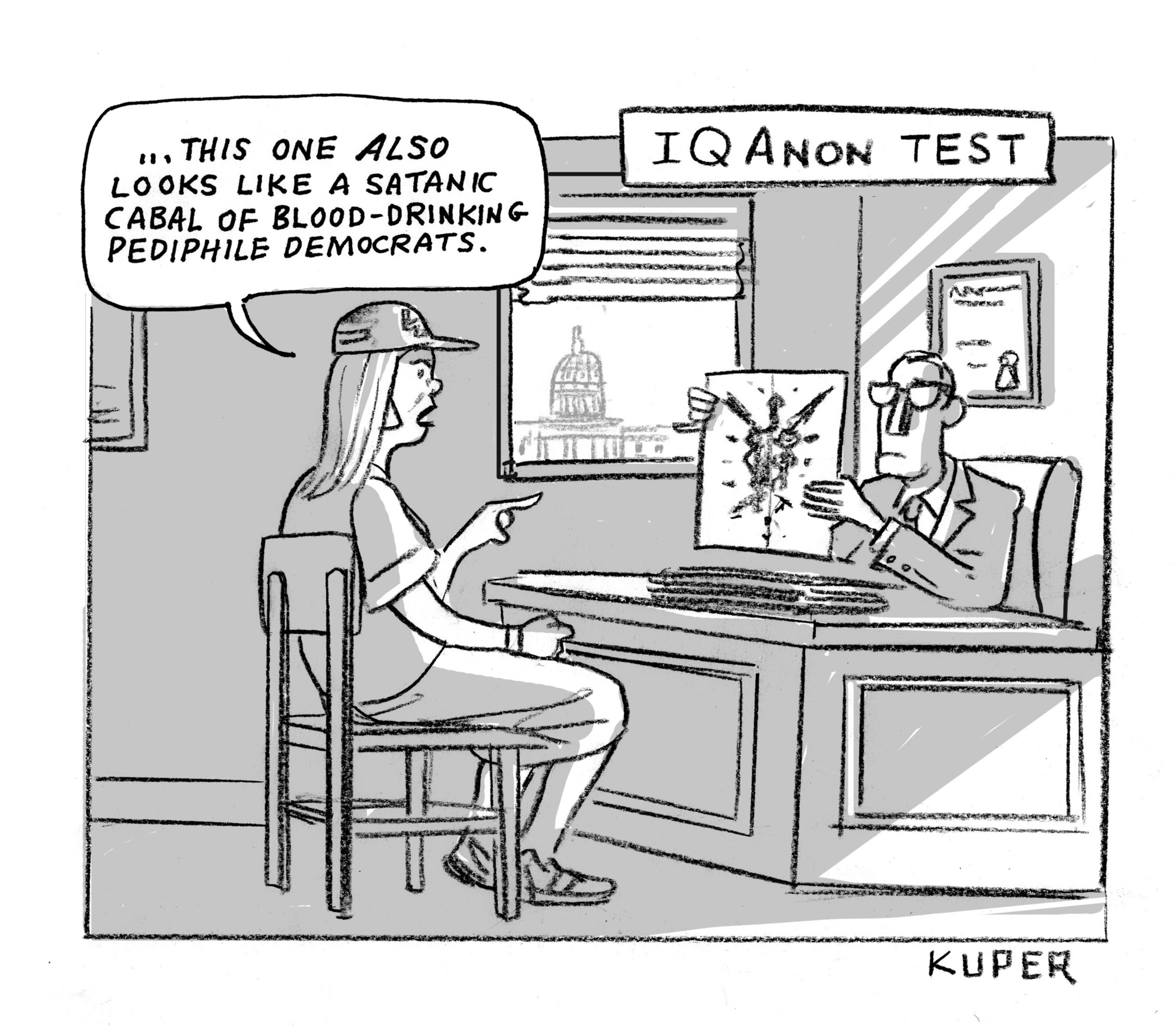 I Q Anon Test - Peter Kuper