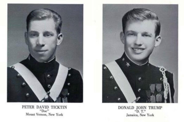 Photo of attorney Peter Ticktin from the days when he attended New York Military Academy with Donald Trump.