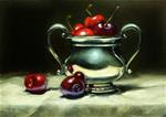 "Silver Sugar Bowl with Cherries" - Posted on Sunday, December 21, 2014 by Mary Ashley