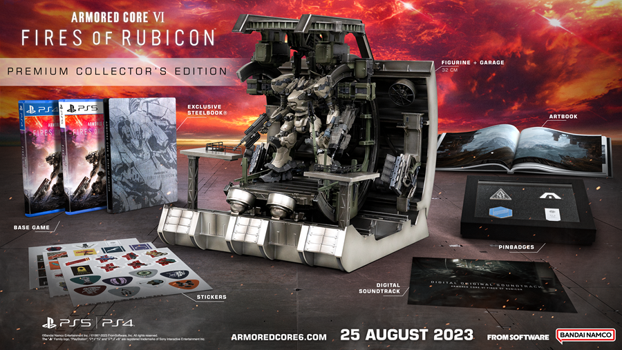Armored Core VI Fires of Rubicon Premium Collector's Edition Beautyshot