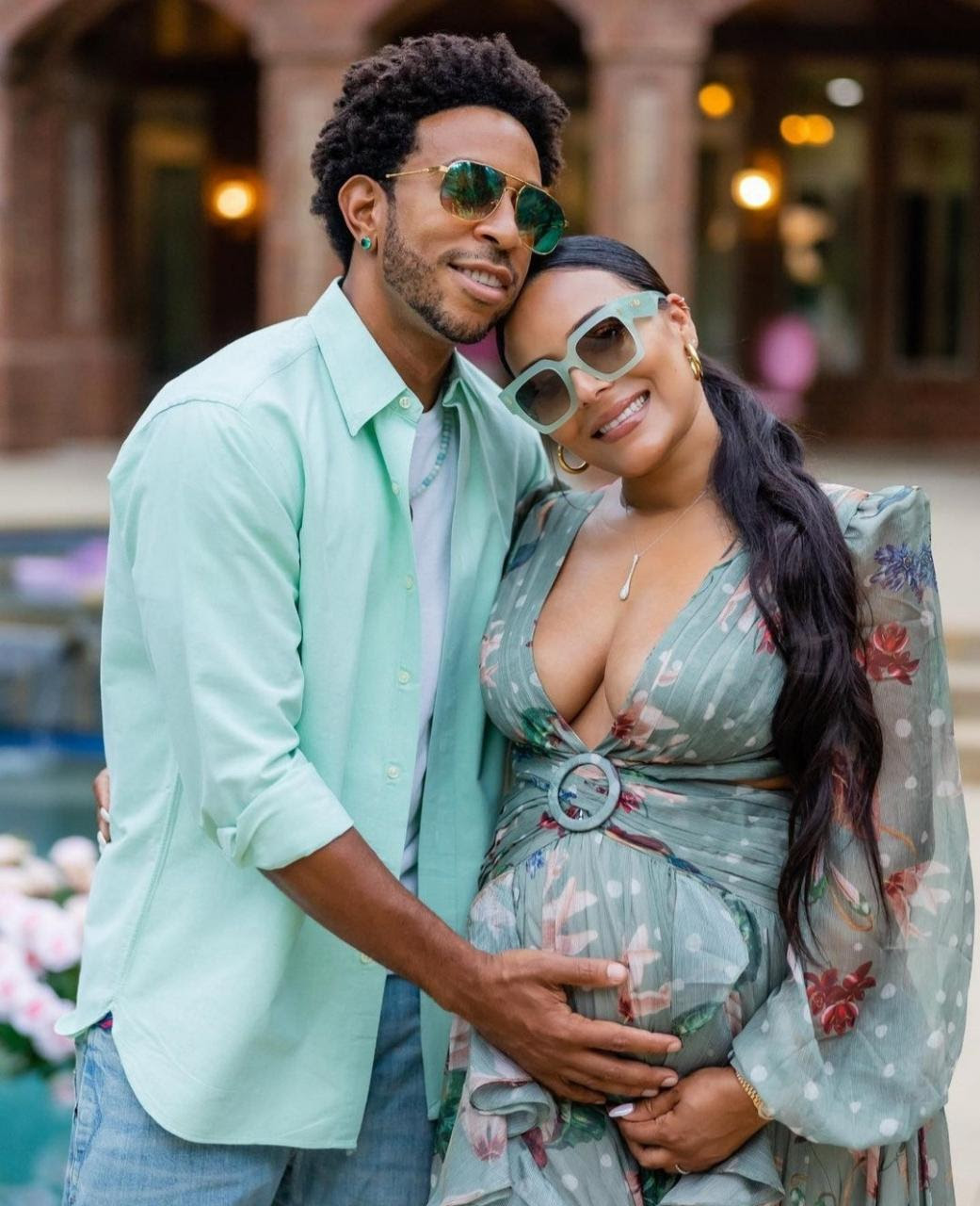 Ludacris and wife Eudoxie pictured at suprise baby shower thrown by friends (photos)