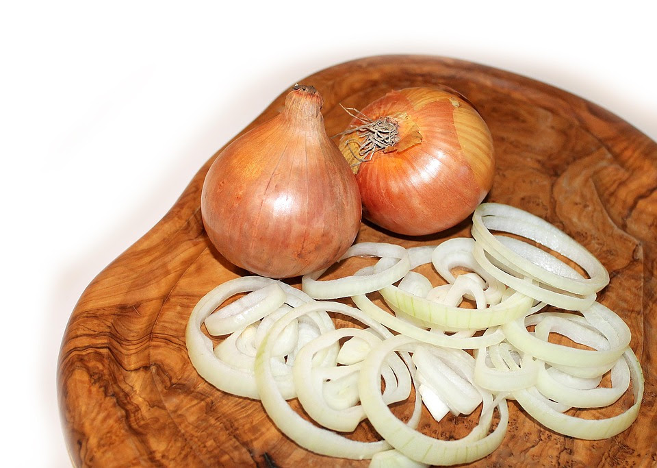 Cebola, Placa De Corte, Comida, Legumes