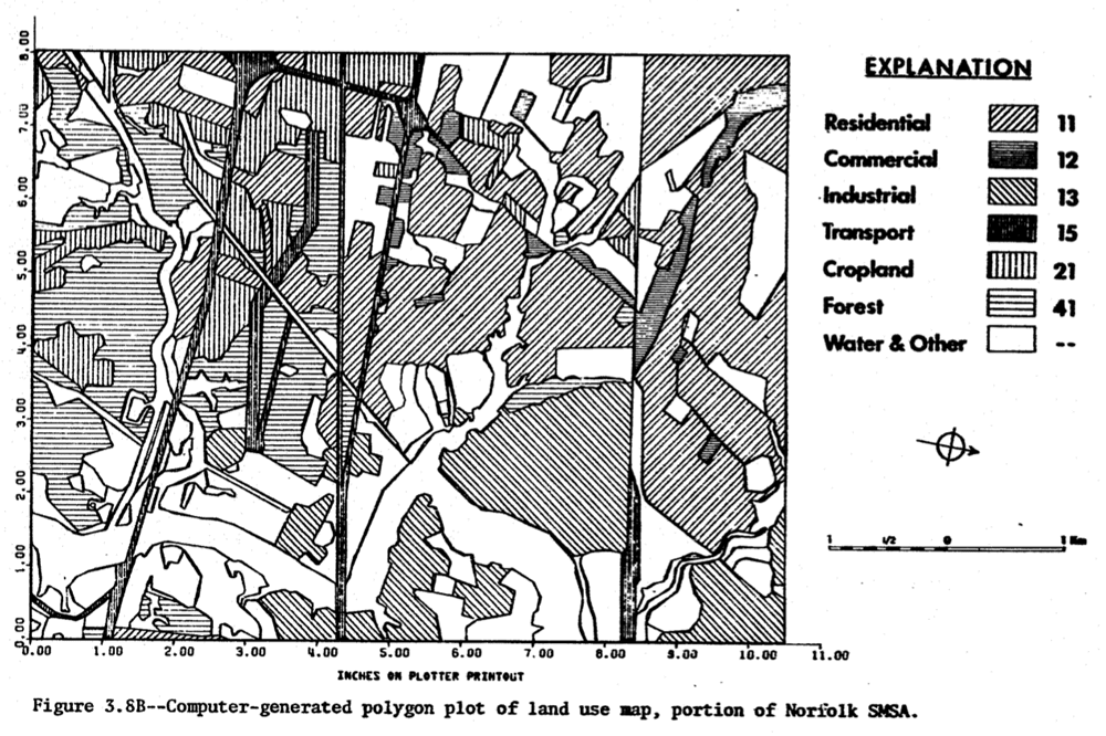 Land use map from CARETS Final Report, 1979.