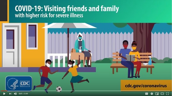 Screenshot of video from CDC