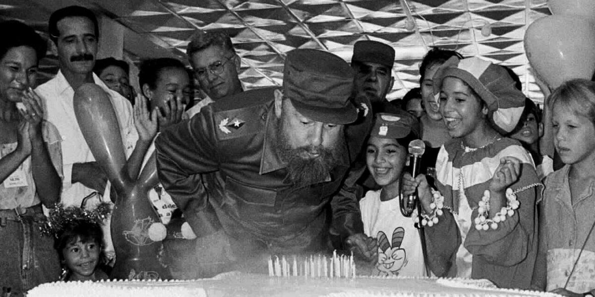 The US-Cuba embargo created a bizarre world Castro-birthday-cuba-1996
