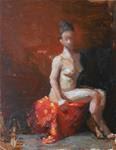 Figure Study in Red - Posted on Friday, January 23, 2015 by Kelli Folsom