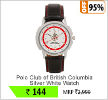 Polo Club of British Columbia Silver White Watch