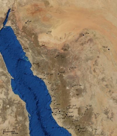 الحجاز هو في الأصل سلسلة جبال مازن السروات
