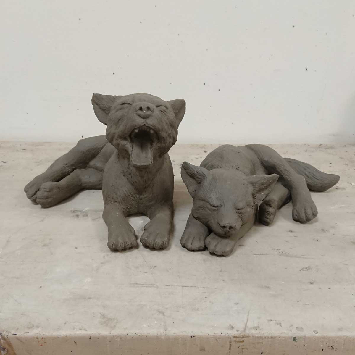 wolf cubs in progress