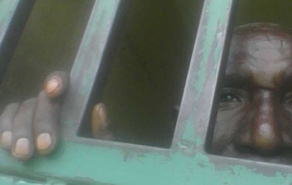 Kafukuzi Valence in his cell in Kisoro, Uganda, in February 2017