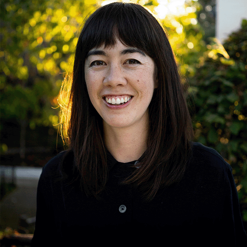 GIF of Jenny Odell and her book, Saving Time: Discovering a Life Beyond the Clock