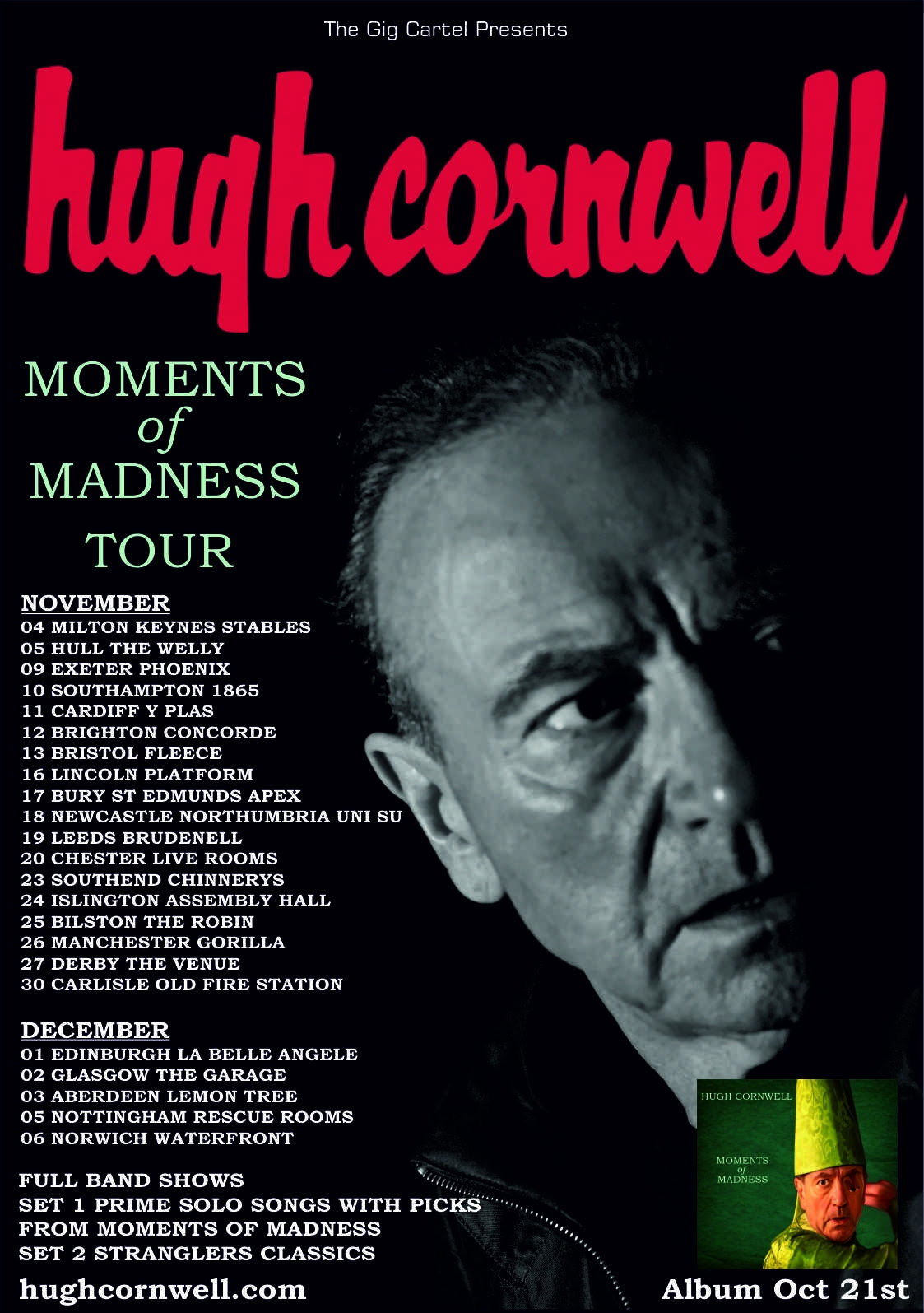 Hugh Cornwell announces new single and music video, “Coming Out Of The ...