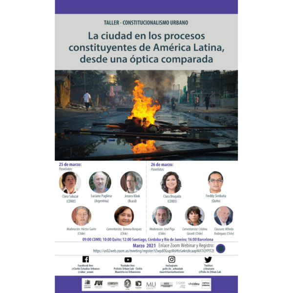 Taller "La ciudad en los procesos constituyentes de América Latina, desde una óptica comparada"