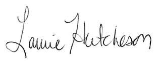 Laurie Hutcheson signature