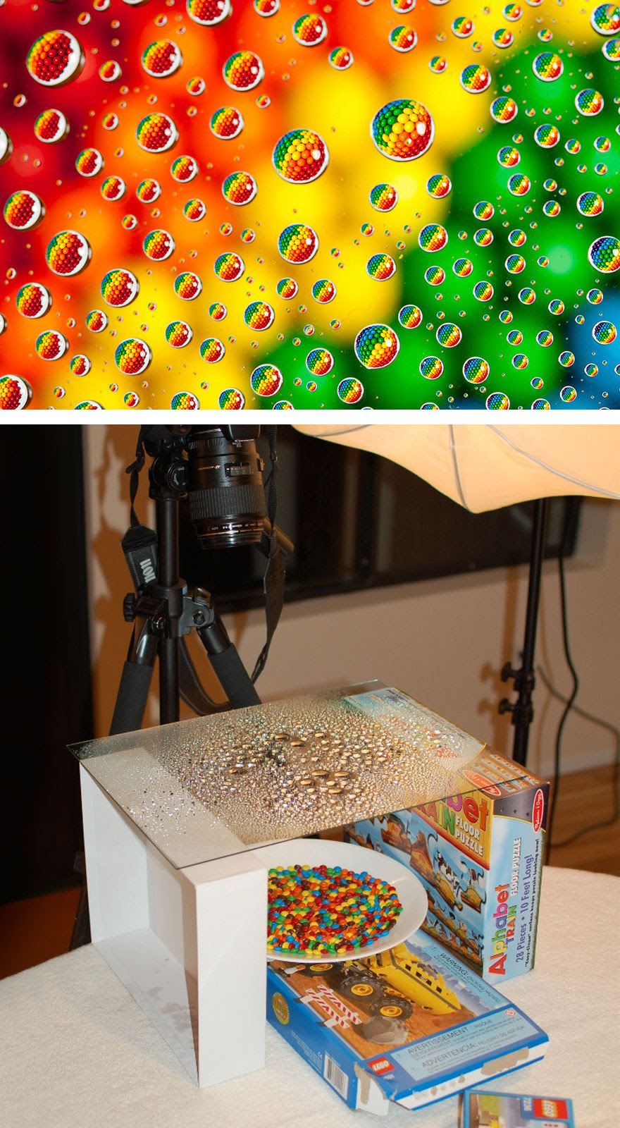 M&m’s In Water Drops M&m’s In Water Drops