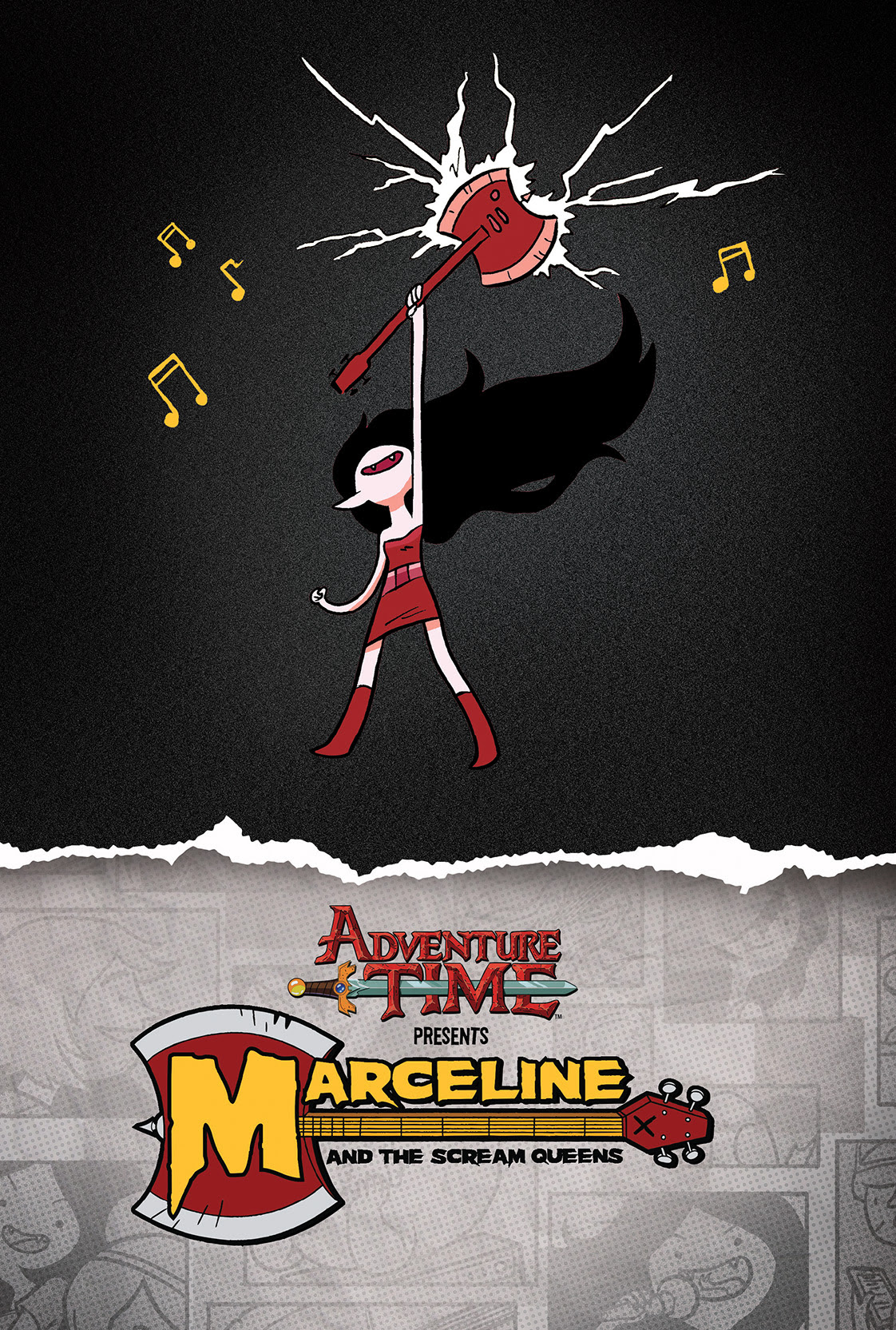 ADVENTURE TIME: MARCELINE AND THE SCREAM QUEENS MATHEMATICAL EDITION HC Cover by Gabriel Iumazark