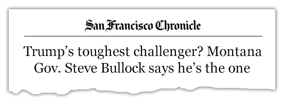 San Fransico Chronicle headline