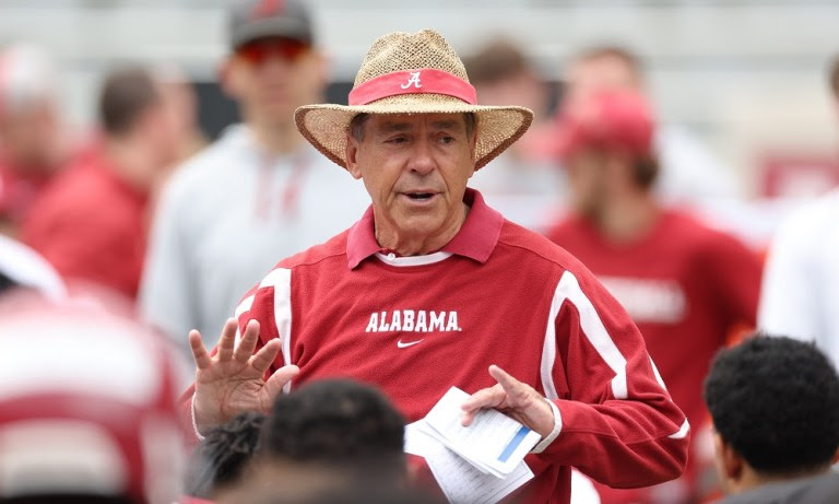 labama Head Coach Nick Saban Photo by Kent Gid