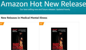 Glazov’s “Jihadist Psychopath” #1 Amazon New Release in “Mental Illness” Category