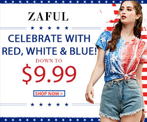 Independence Day Sale: American Flag Print Special Offers Celebrate with red, white & blue Down to $9.99 6.24-7.10