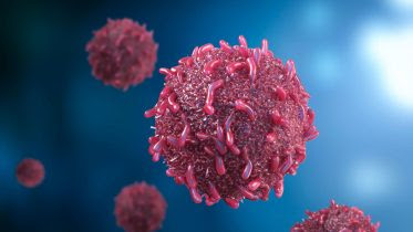 Red Cancer Cells Concept