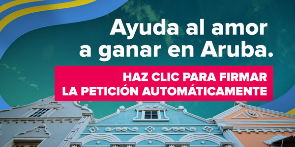 Ayuda al amor a ganar en Aruba.