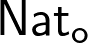 \mathsf{Nat}_\mathsf{o} \mathsf{Nat}_\mathsf{o}