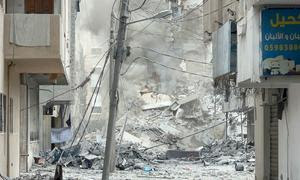 Большая часть сектора Газа лежит в руинах после нескольких недель бомбардировок.