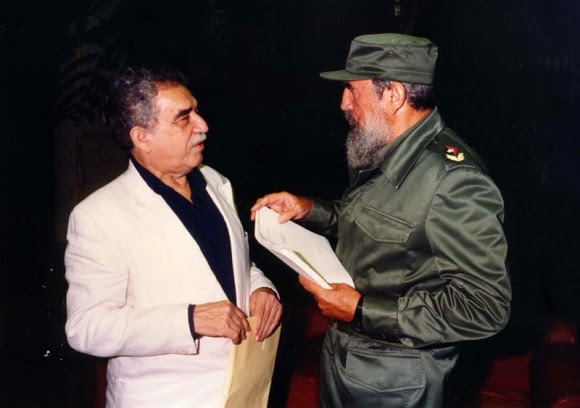 Fidel y García Márquez en La Habana.