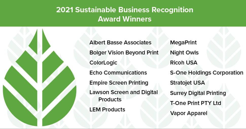 PRINTING United announce recipients of sustainability awards