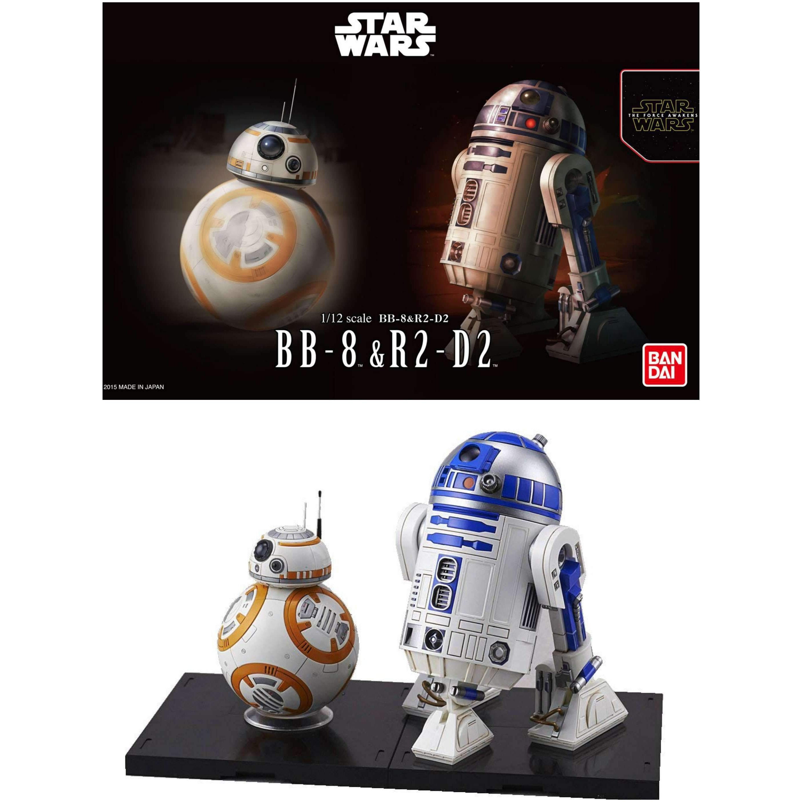 Image of Star Wars BB-8 & R2-D2 1/12 Scale Model