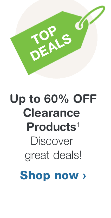 Up to 60% OFF Clearance Products. Discover great deals!