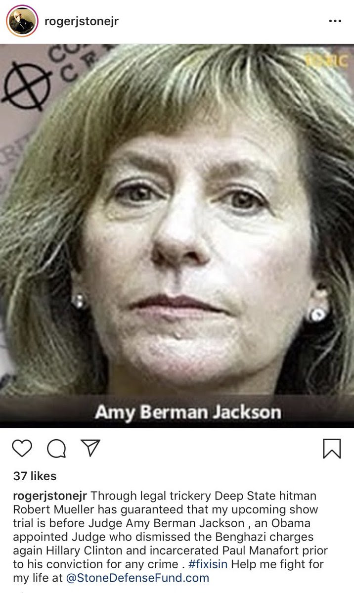 amy berman jackson roger stone