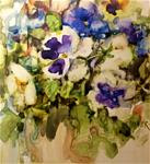 Watercolor - Pansy Study - Posted on Tuesday, November 25, 2014 by Julie Ford Oliver