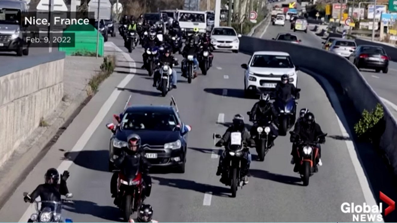 “Freedom Convoy” in France, Inspired by Canadian Protests, Gets Underway Nice-1320x743