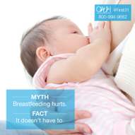 Myth: Breastfeeding hurts